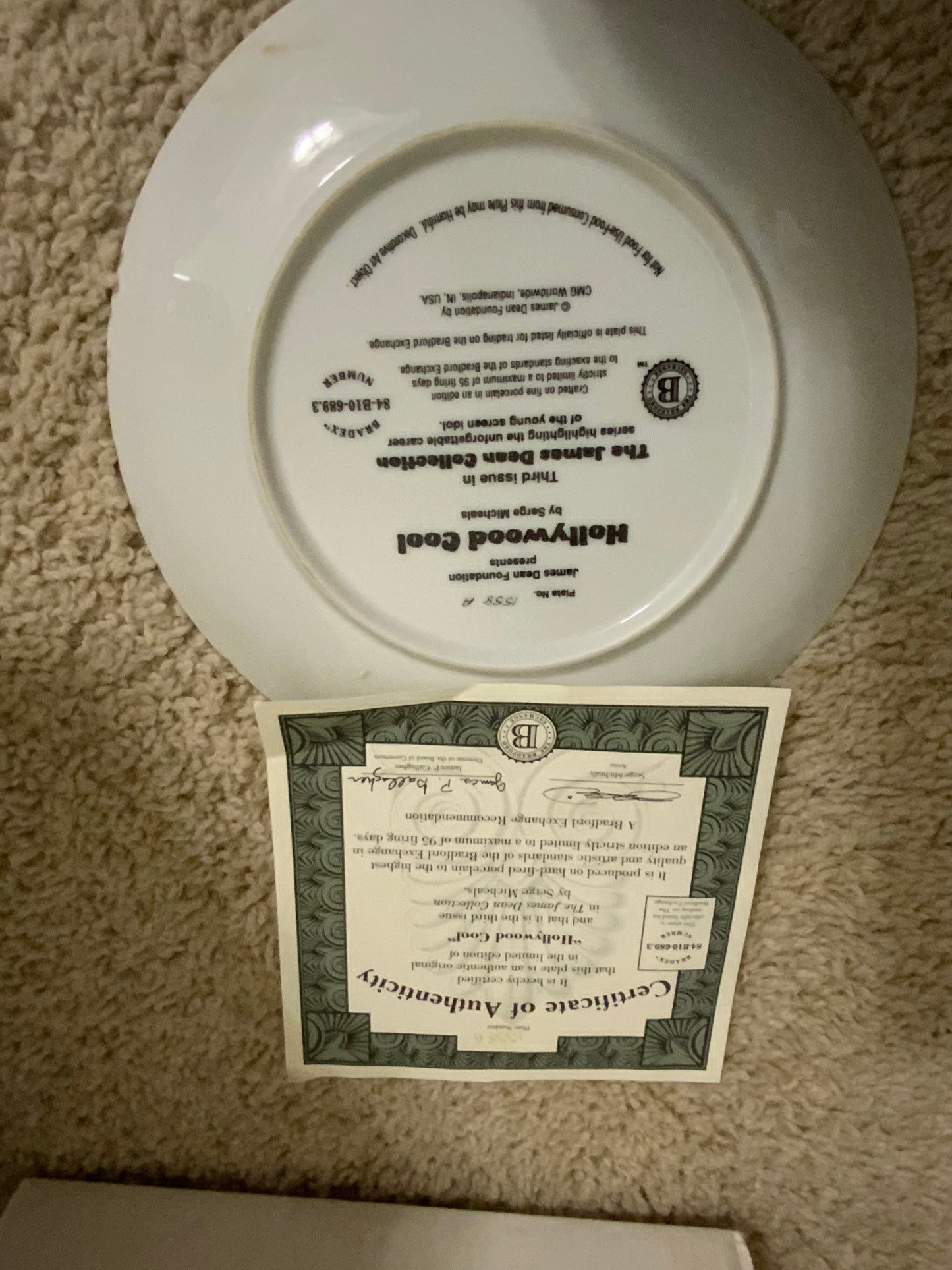 James Dean Collector’s Plate