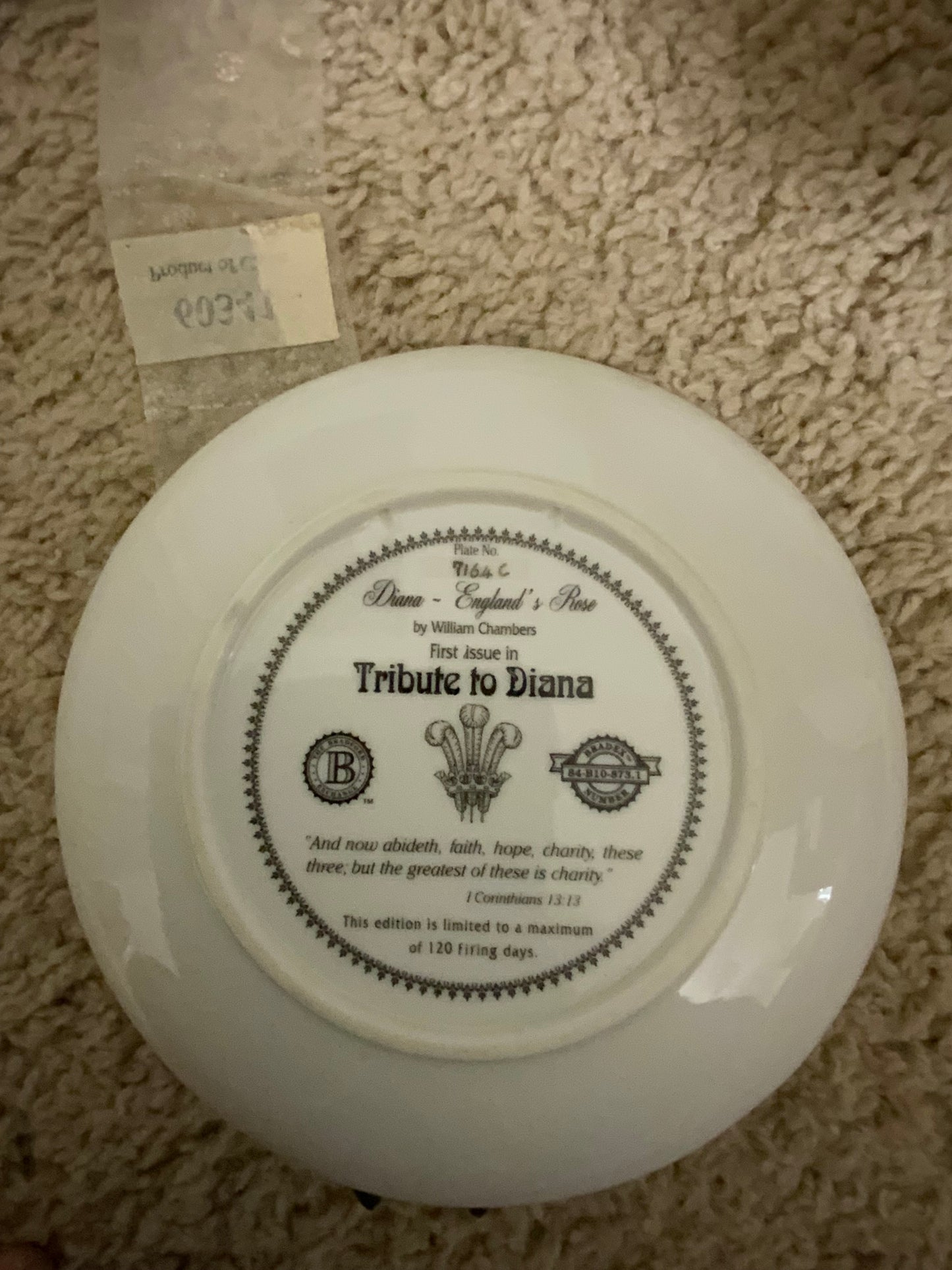 Diana Collector Plate