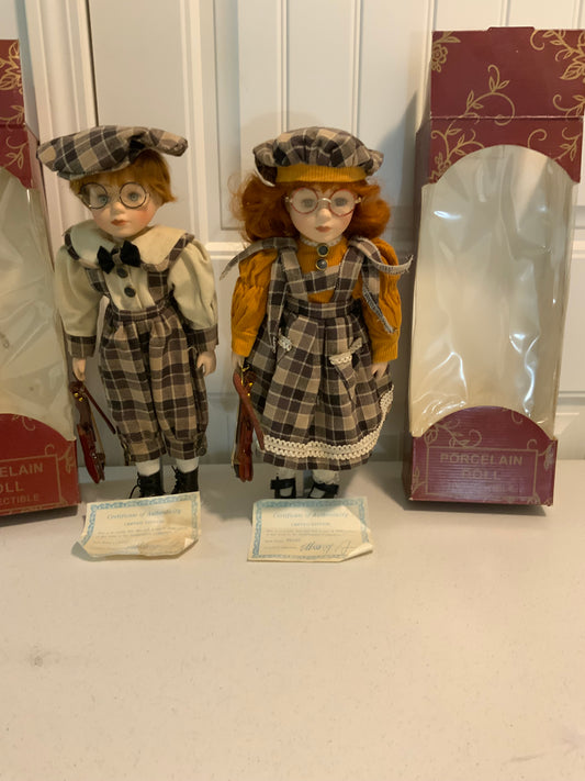 Porcelain Dolls set of 2