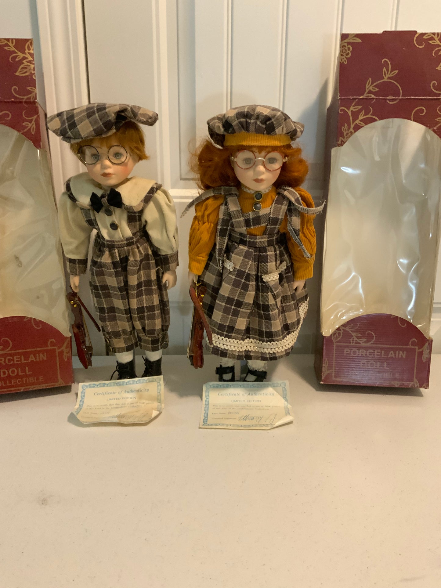 Porcelain Dolls set of 2